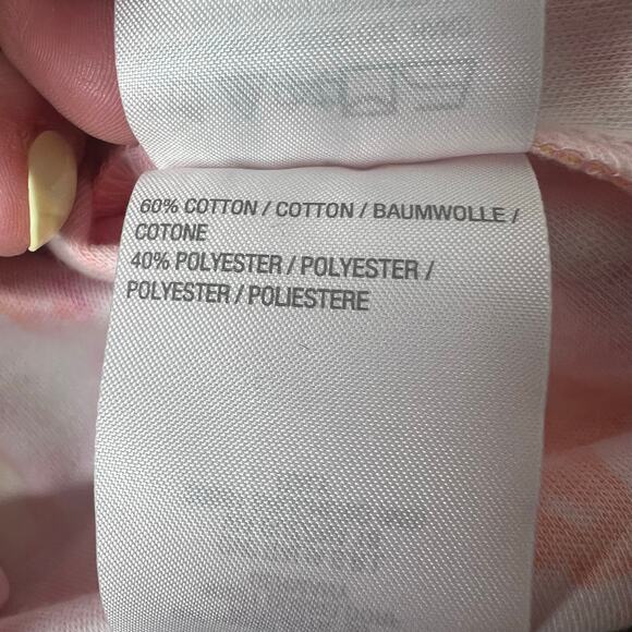 NEW Quacker Factory Women's Floral Rhinestone Tunic Top Size XL Pink Orange Boho - Picture 8 of 8